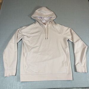 Lululemon City Sweat Hoodie Mens Medium Pink Performance Pullover French Terry